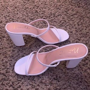 White Nanette Lepore Sandal Heel